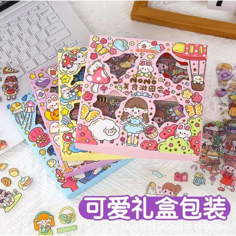 

PROMO!! STICKER AESTHETIC 200 LEMBAR VIRAL MOMO BOX ANTI AIR