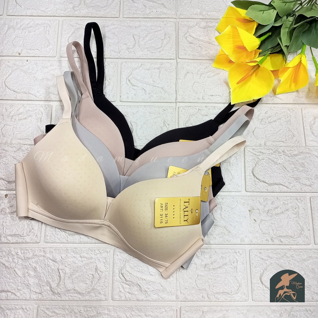 TALLY BRA BH BABY SKIN 3115 | TANPA KAWAT | BUSA TIPIS | CUP B | DAILY COMFORT BRA |