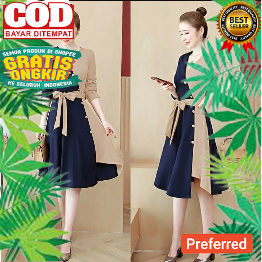 QWFASHION-COD-DRESS NATAL-GAUN NATAL-DRESS CASUAL-DRESS REMAJA-DRESS WANITA REMAJA-DRESS CASUAL DRES