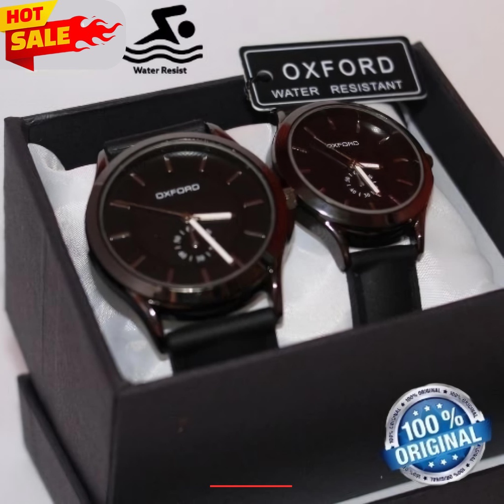 Jam Tangan Pria - Wanita Jam Couple Cowok Cewek Analog desiain karet besi stainless