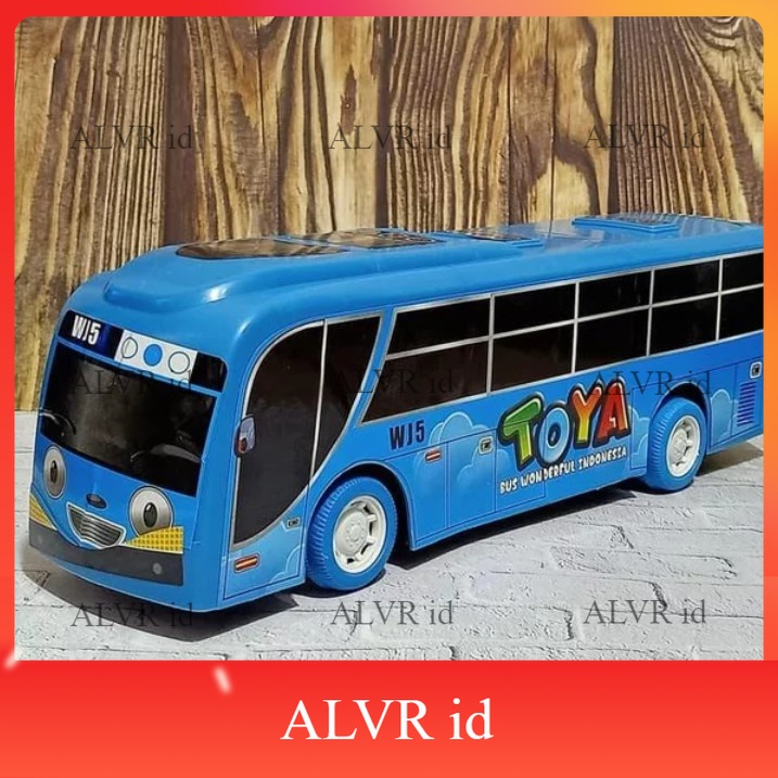 LIFESTYLE ALVR id (SERBA MURAH) COD MAINAN EDUKASI ANAK Mainan Anak Mobil Pullback Bus Tayo Toya