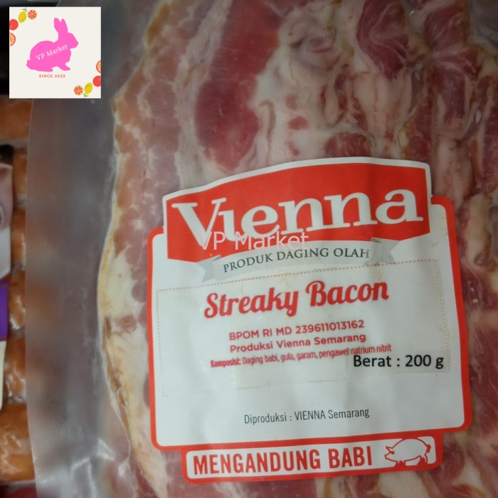 

VIENNA PORK STREAKY BACON 200 gr