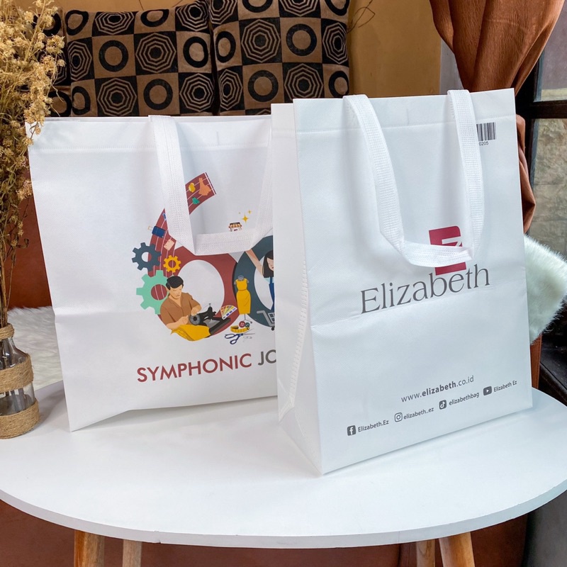 Shopping Bag Elizabeth Original Goodie Bag Tebal Tas Belanja Brand Ori Store