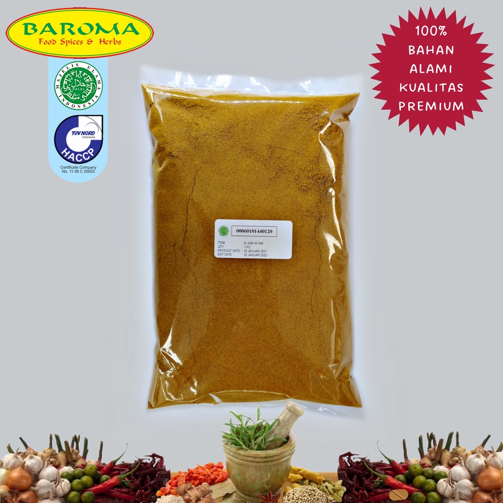 

Kari Ayam Bubuk Kemasan 1 Kg Kualitas Premium 100% Asli