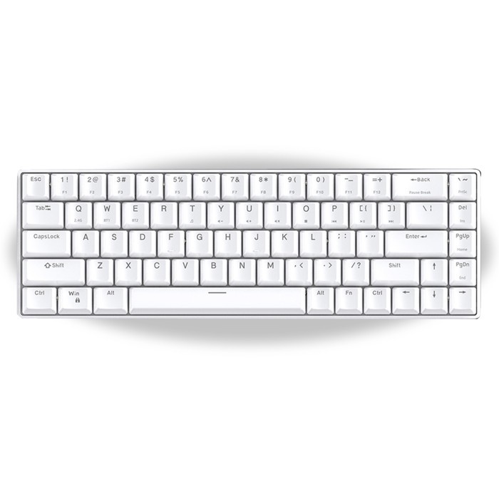 Ambar METOO Wireless Mechanical Gaming Keyboard GK61 - Putih 68%