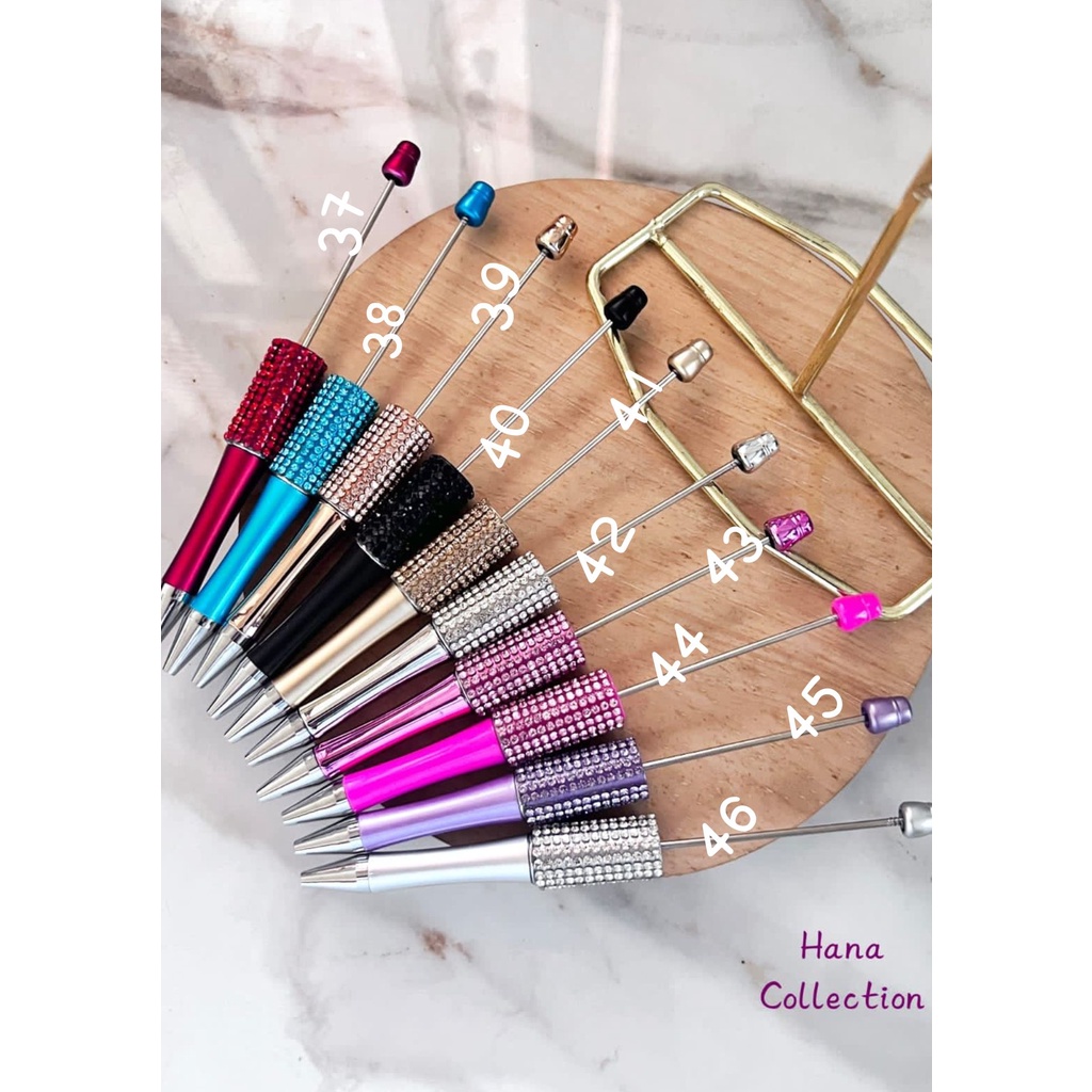 

1pcs Pulpen Diy Hias manik-manik. Manik-manik dijual Terpisah Permata Series