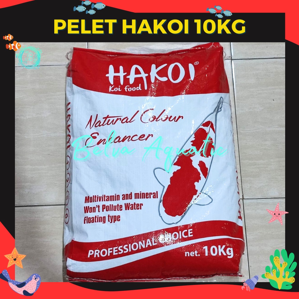 Pakan Koi Pelet Hakoi Pakan Pertumbuhan Ikan Koi Pelet Karung 10Kg