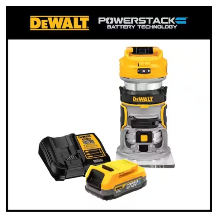 Router Dewalt DCW600B 20V Max XR Brushless Powerstack 1.7 AH