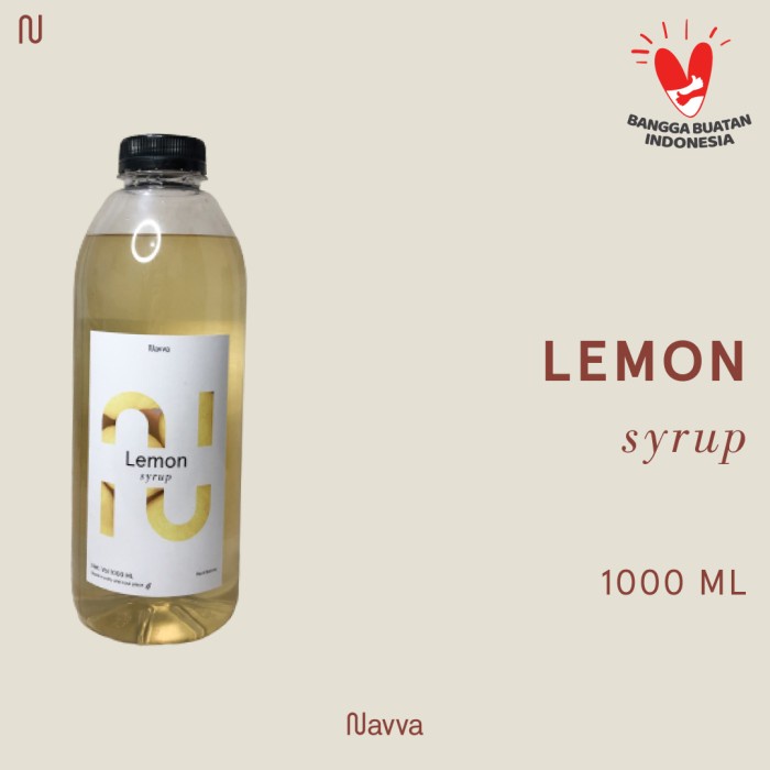 

1 L / Liter Lemon Syrup - Sirup Perisa Rasa Lemon Premium Navva