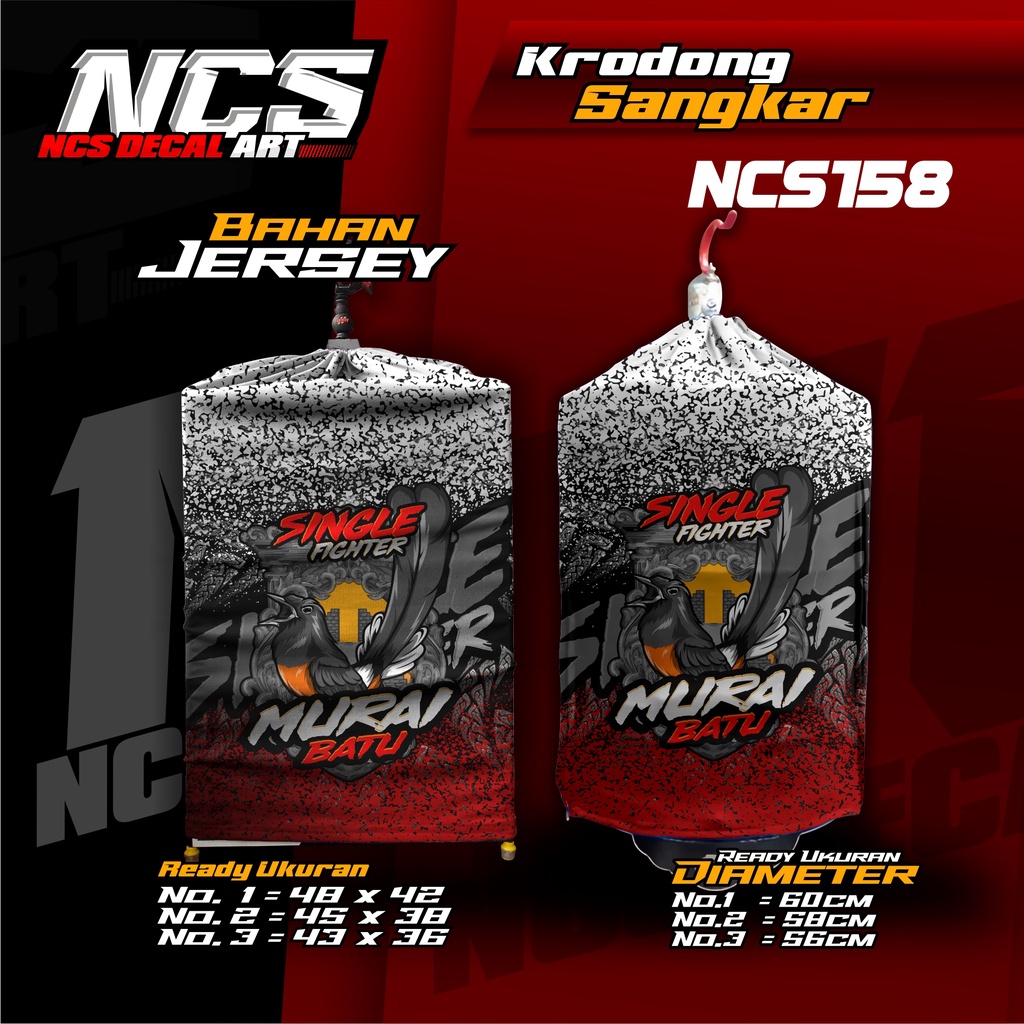 Kerodong MURAI BATU Motif Krodong SANGKAR murai batu Penutup sangkar Mengatasi OB Murai