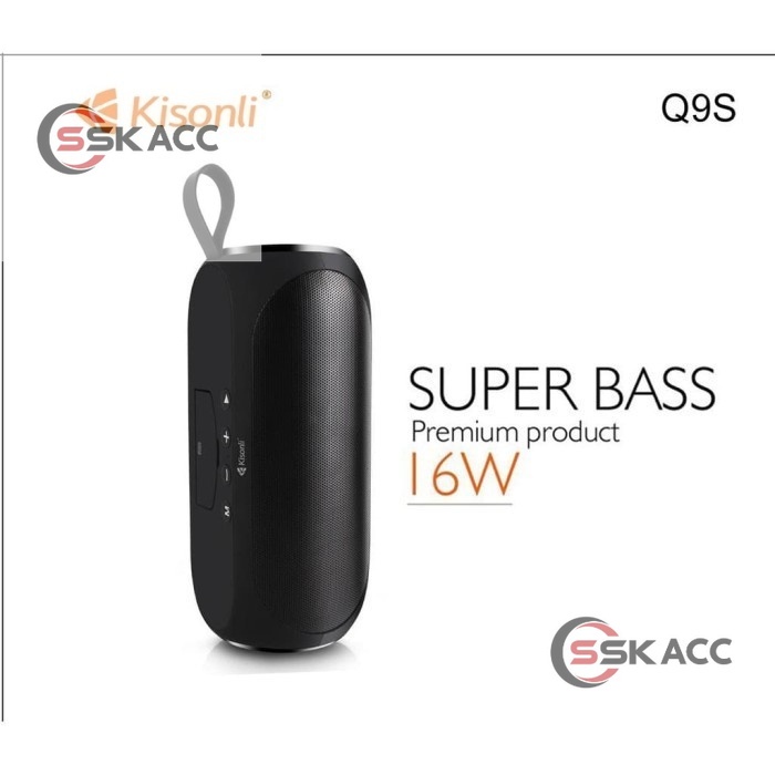 Speaker Bluetooth Kisonli Q9S Hifi Suara Jernih dan BASS