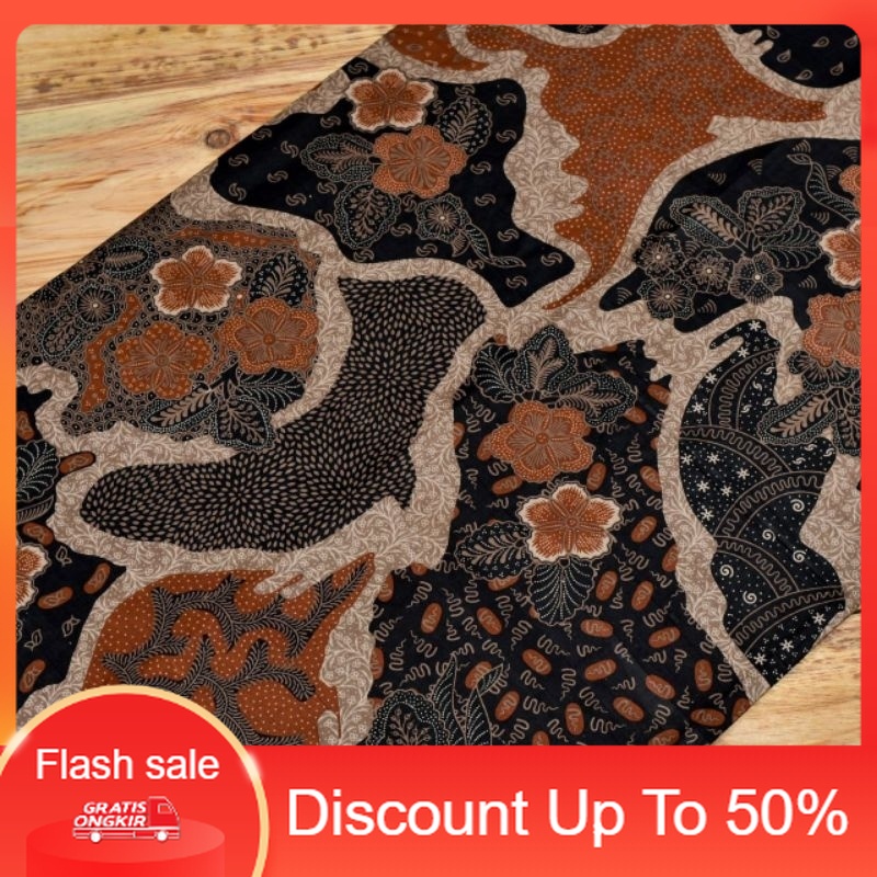 PROMO Kain Batik Katun Premium Seragam Bridesmaid Warna Teracota merah orange bata