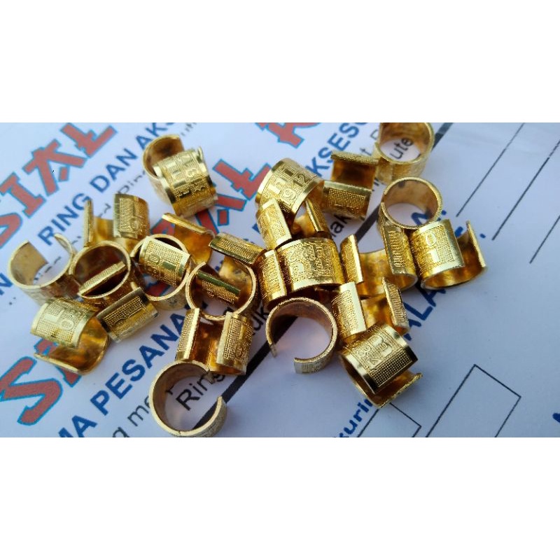 RING MERPATI DEWASA MODEL UKIR TIMBUL BELAH