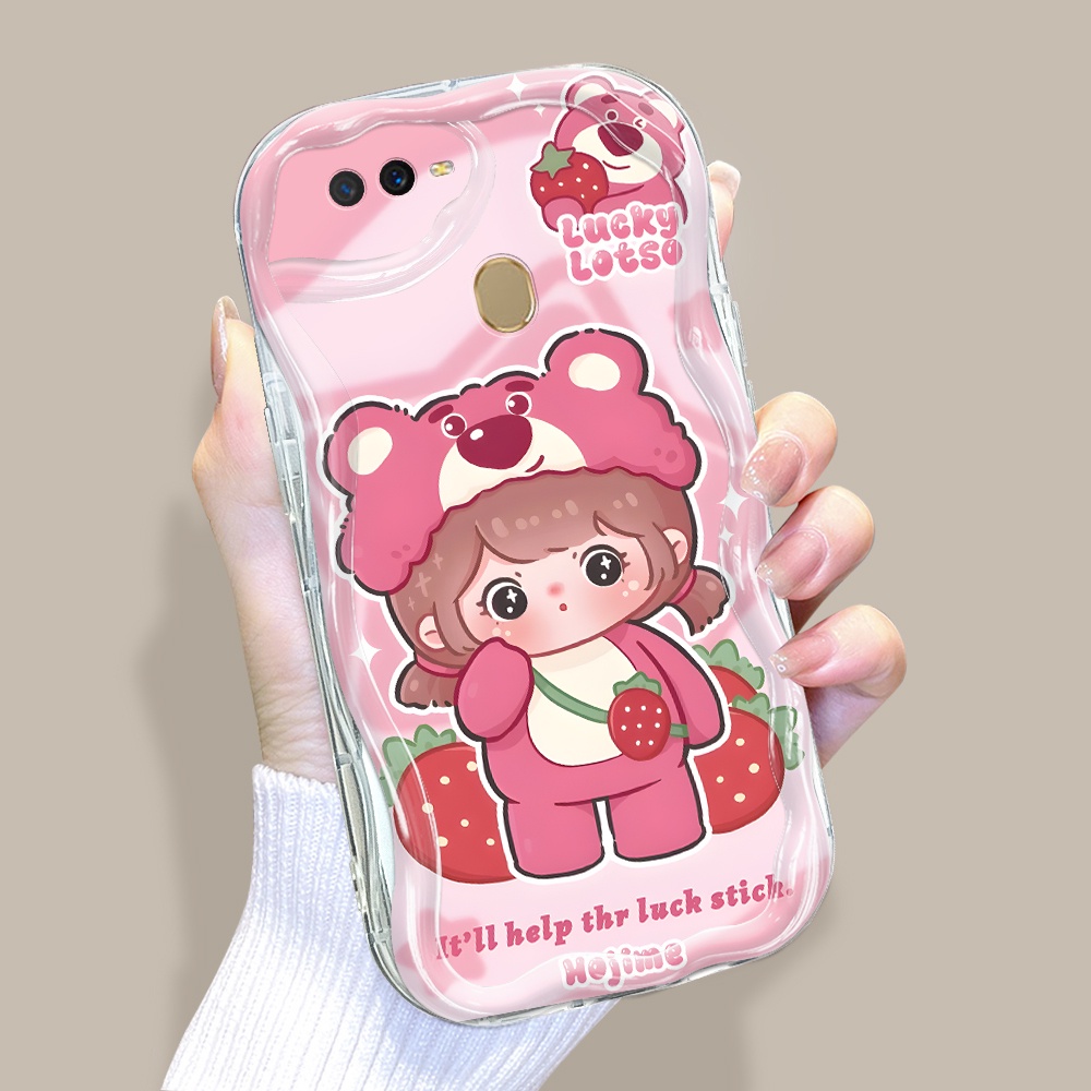 Casing Hp Untuk OPPO A12 A7 A5S A12S Handphone Phone Case Lotso Girl Kesing Cassing Cream Border Sof