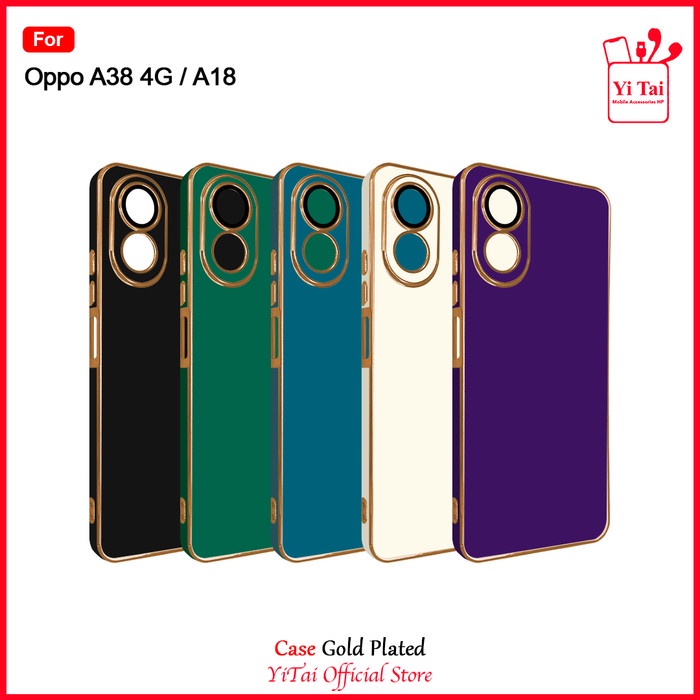 YI TAI - YC39 Case Gold Plated Oppo A38 4G Oppo A18 Yitai Indonesia