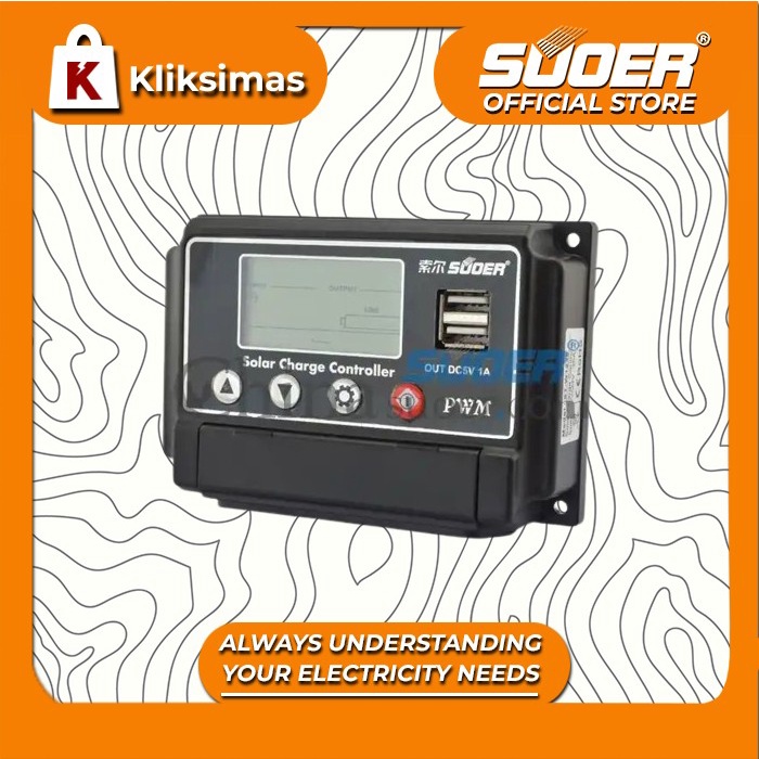 SUOER CONTROLLER CHARGER ST-W 1230 30A