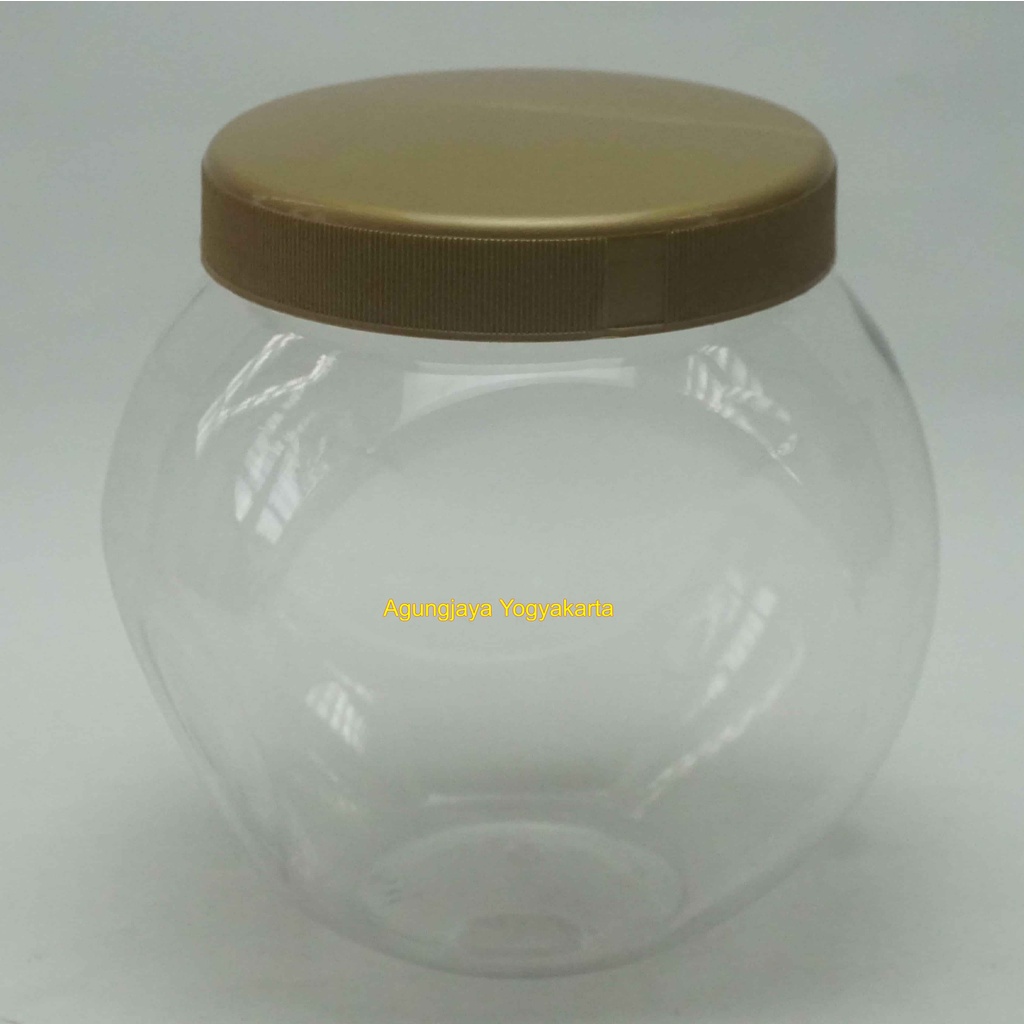 Toples Duduk 1 L Tutup Plastic / Toples Jadul / Toples Plastik 1 L/ Toples Permen