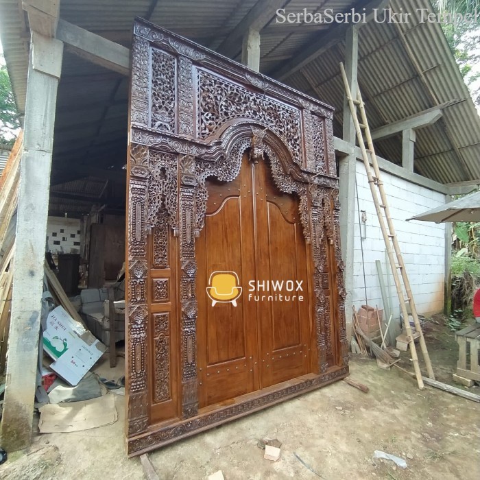Termurah GEBYOK UKIRAN FULL KAYU JATI - PINTU UKIRAN JEPARA - Termurah