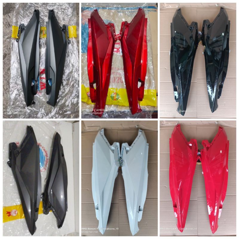 COVER BODY BELAKANG VARIO LED 125 150 NEW BODY HONDA VARIO LED 125 150 NEW HITAM MERAH PUTIH HITAM D