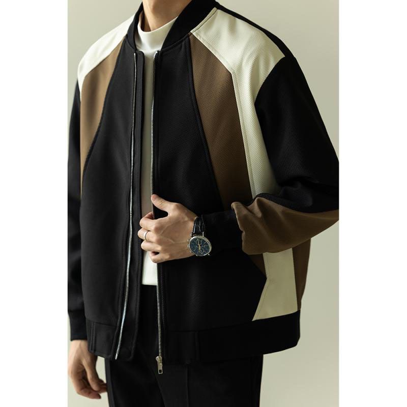 Men's outerwear autumn and winter haute couture Guangzhou baseball jersey autumn light mature style 