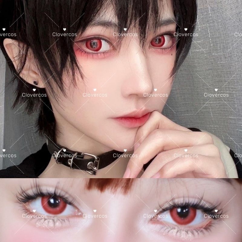 [Ready] Clovercos Softlens Cosplay Kana Arima Oshi no Ko Minus Risako Watermelon Red Softlens Merah