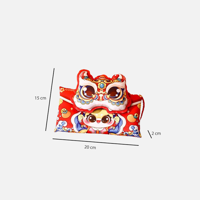 

Angpao Imlek Premium Barongsai Sincia 3D / Angpao Sling Kain Chinese New Year 4212 - Type (C)