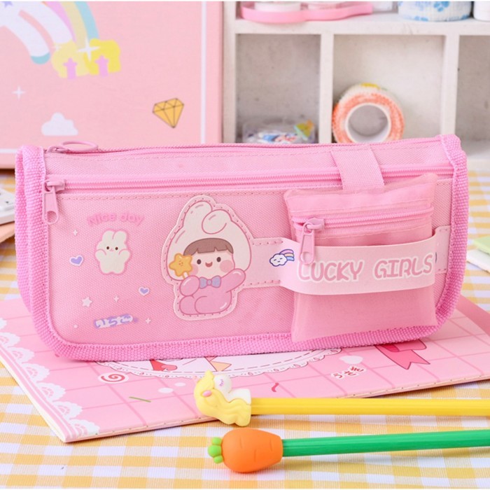 

tempat pensil anak sekolah cewek tempat pensil estetik pencil case - LG Purple