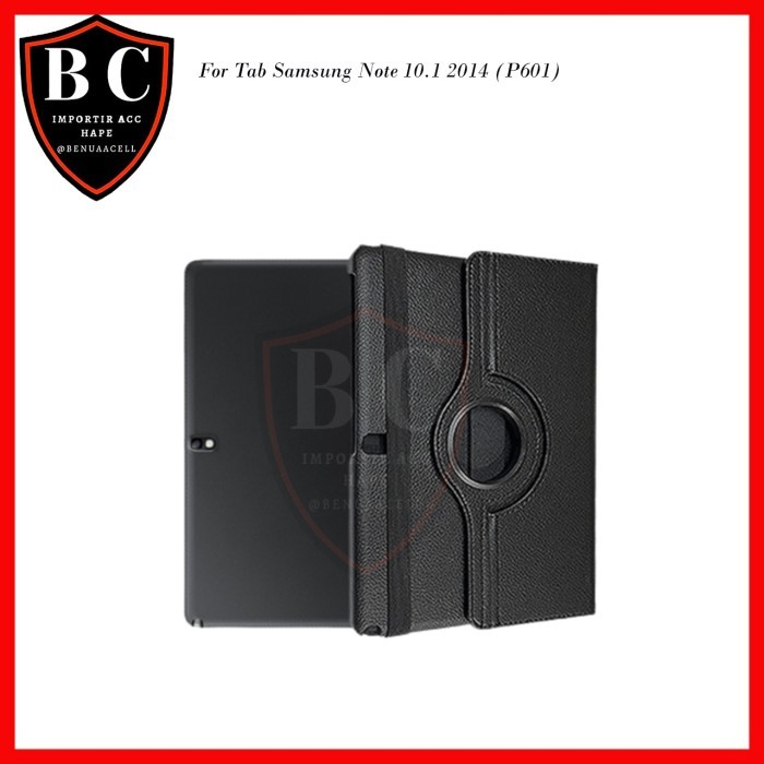 SARUNG TAB SAMSUNG NOTE 10.1 2014 P601 - ROTARY CASE SAMSUNG P601 - Hitam - BC1