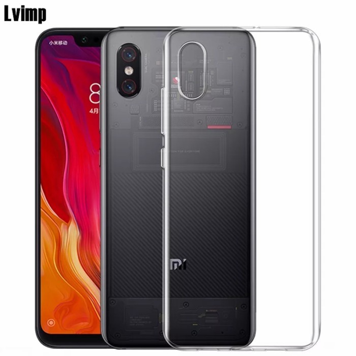 #HSNEW CASE XIAOMI MI 8 PRO EXPLORER SOFT TPU CLEAR HD ULTRATHIN JELLY CASE #HSULTH
