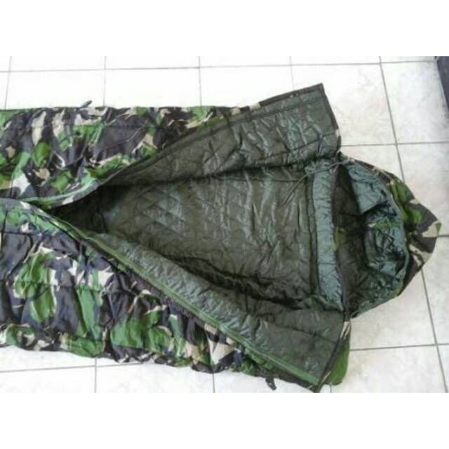 RPM Sleeping bag loreng TNI asli jatah - SLEEPING BAG LORENG JATAH