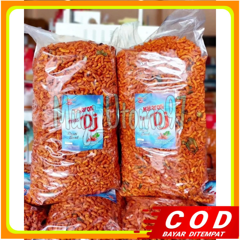 

Makaroni pipa 1kg (1000gr) Pedas DJ Makaroni pedes daun jeruk 1 KG