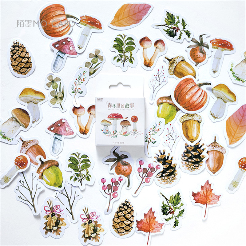 

45 pcs/pack My Favorite Forest plant Label Stickers Decorative Stationery Stickers Scrapbooking DIY Diary Album Stick Label