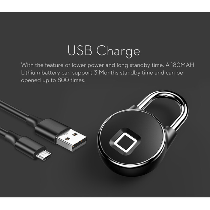 

Smart Bluetooth Fingerint Pad Lock Tuya - Smartlife - L3+