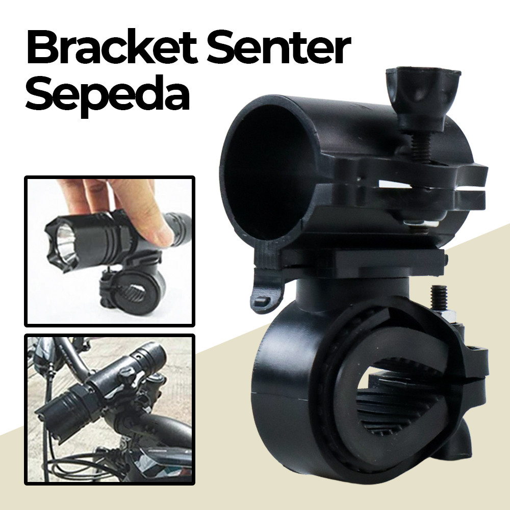 AloneFire Holder Senter Sepeda Flashlight Bracket Mount 360 Degree - AB-2961 TechMoch