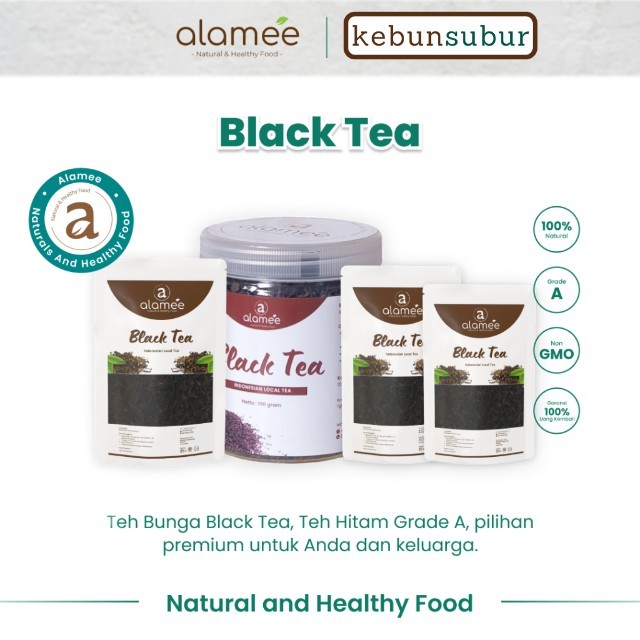 

ALAMEE Black Tea Premium Organic Teh Hitam Kering Dried Premium kebunsubur kebunsubur