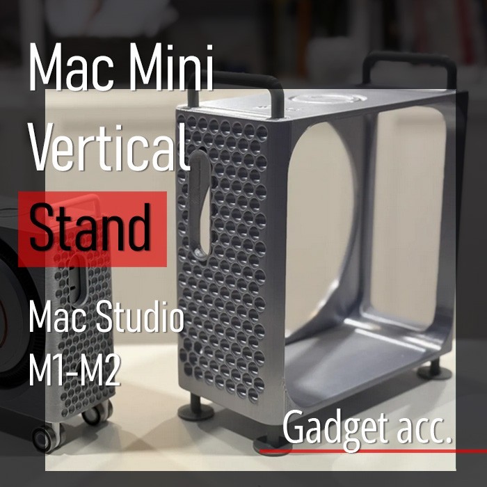 Apple MAC Studio Mini M1 M2 Dock Vertical Base Stand Dudukan Miniatur PowerMac G5 PRO