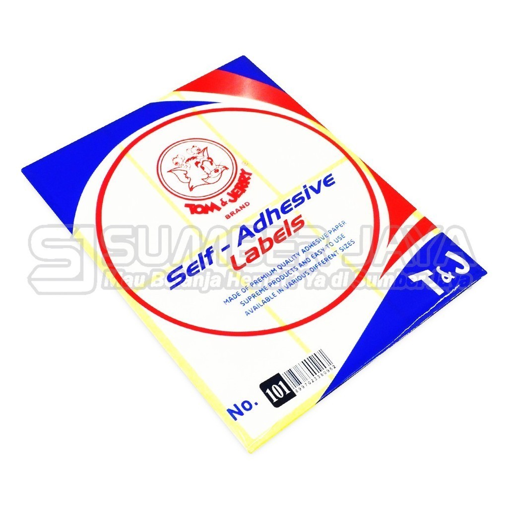

Kertas Label Undangan Tom & Jerry Stiker Label Putih