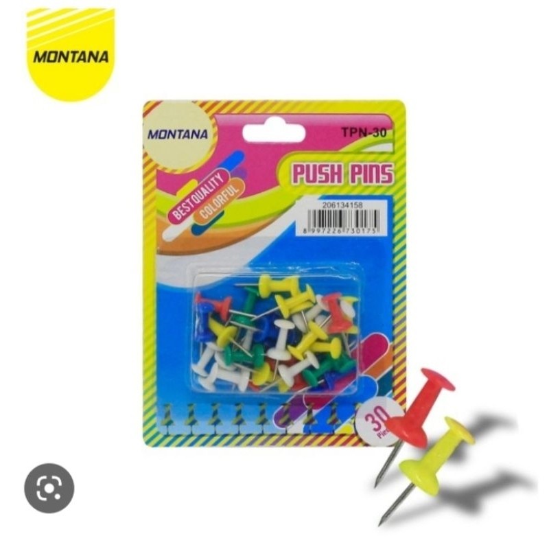 

(1pack) PUSH PINS montana / tusukan styrofoam