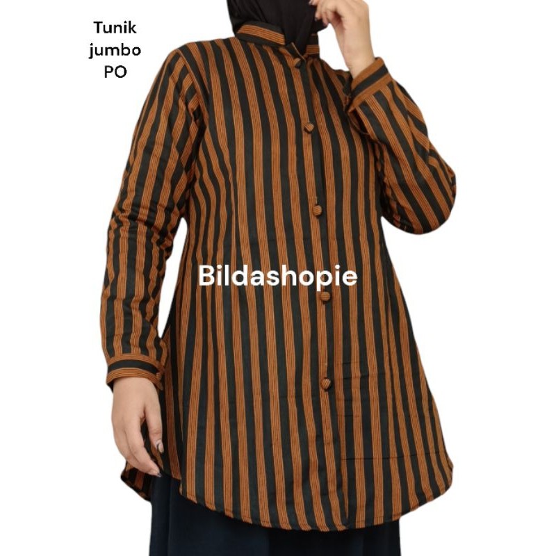 LURIK Tunik lurik jumbo Ld 120 sampai Ld 140