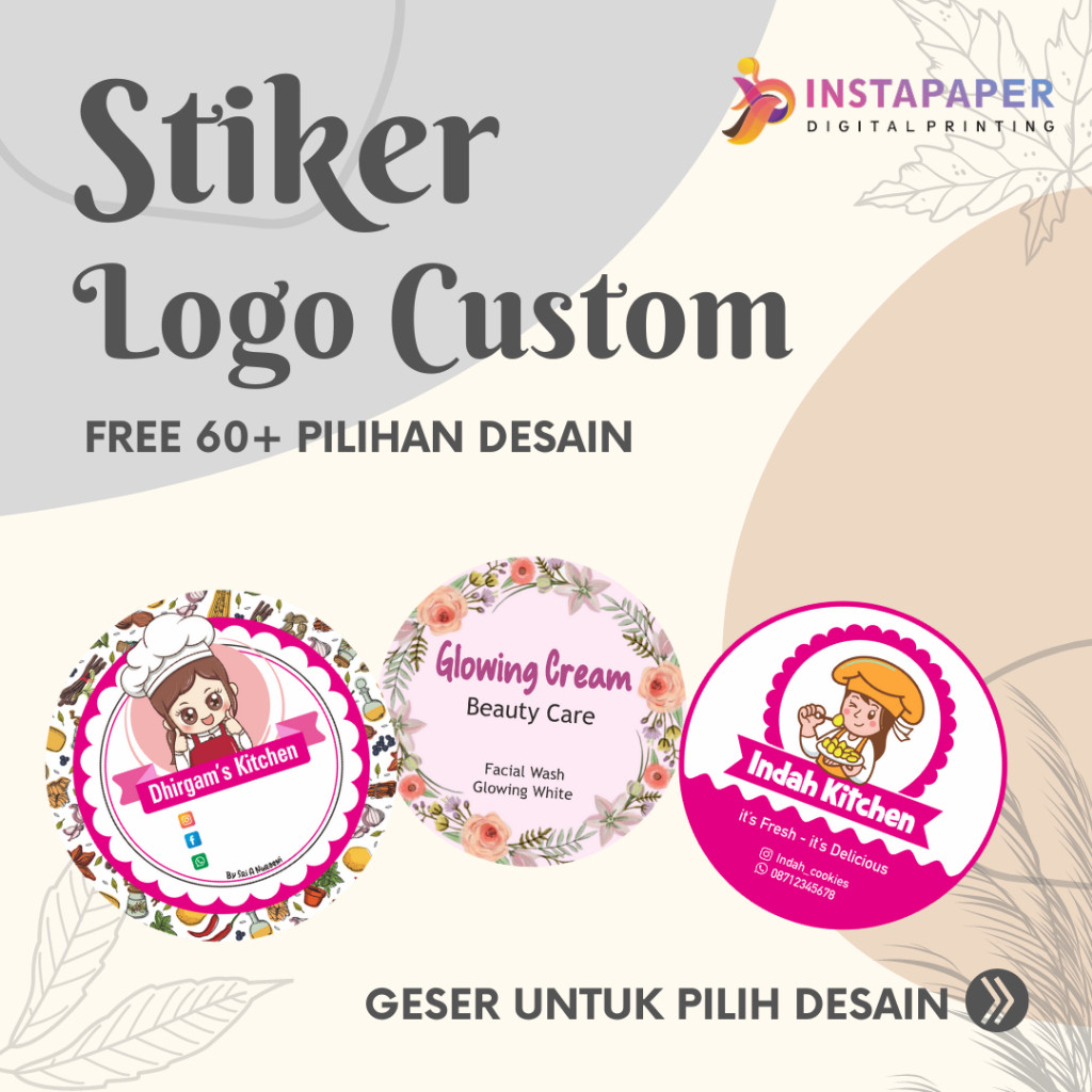 

Stiker Label Jualan Request Desain Sesukamu