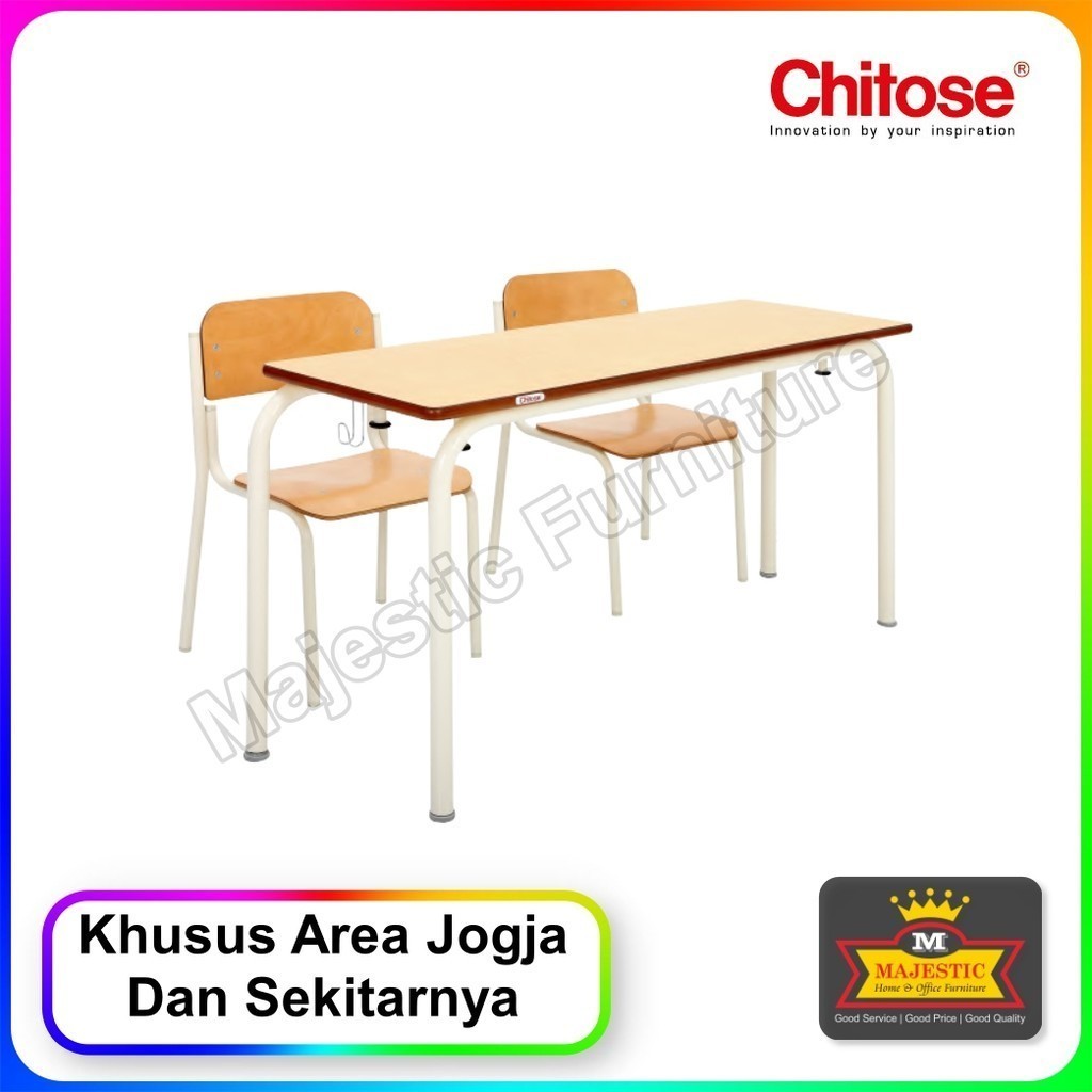 Meja Kursi Sekolah Chitose Uni Desk & Chair Low - Jogja
