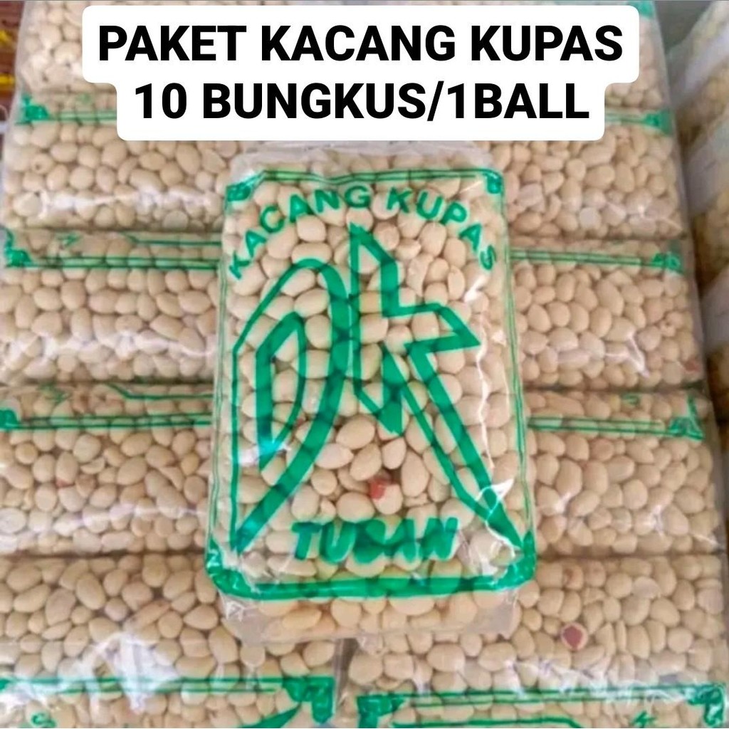 

PAKET KACANG KUPAS TUBAN 1 BALL / 10 BUNGKUS