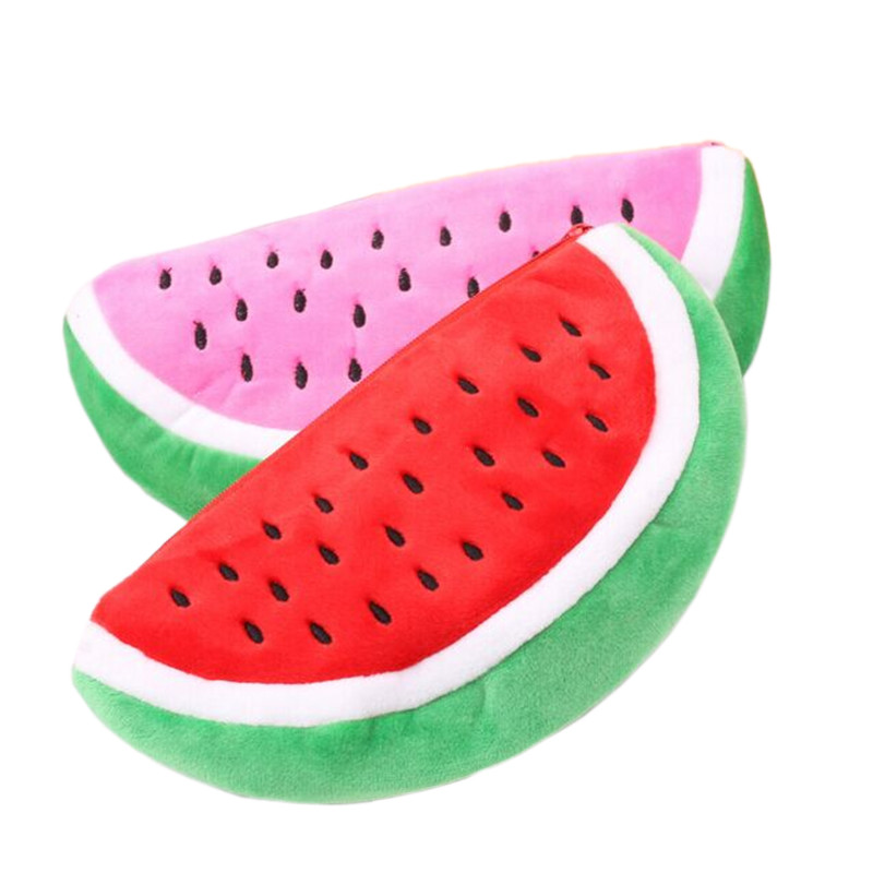 

Newest Practical Big Volume Watermelon Fruit Kids Pen Pencil Bag Case Gift Cosmetics Purse Wallet Holder Pouch School Supplies