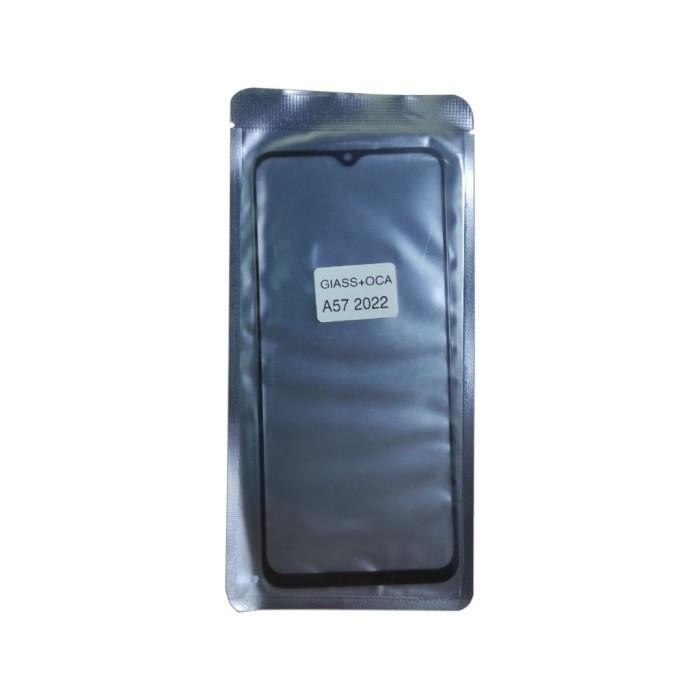 GORILA GLASS KACA DEPAN LCD OCA GLUE OPO A57 2022 BLACK