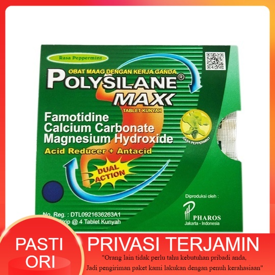 Polysilane Max 1 Strip 4Tablet / POLYSILANE MAX RASA PEPPERMINT STRIP 4 TABLET