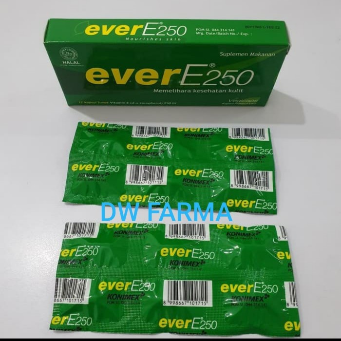 Ever E 250IU 1 strip 6kapsul