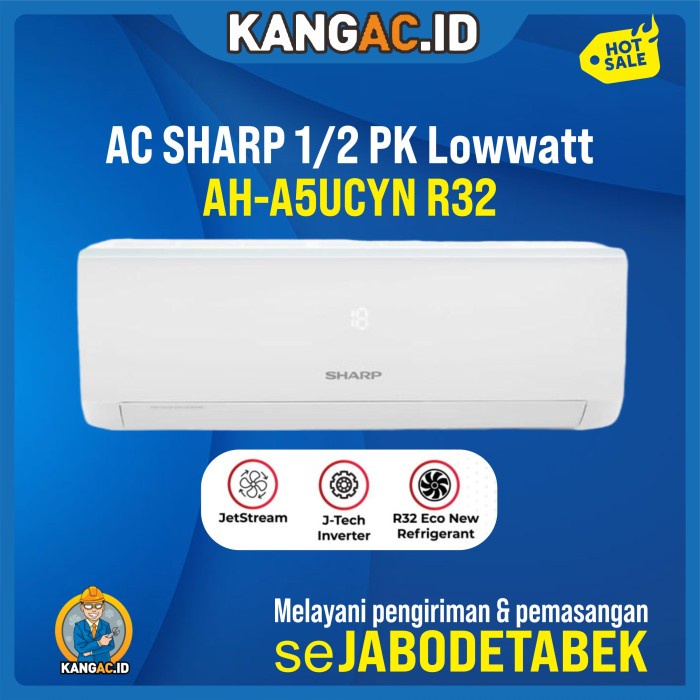 AC SHARP 1/2 PK Lowwatt AH-A5UCYN R32