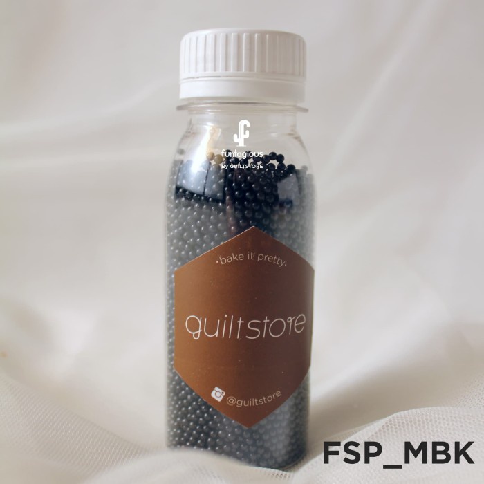 

FSP_MBK Sprinkle Hiasan Kue Hitam/Black Mini Nonpareil