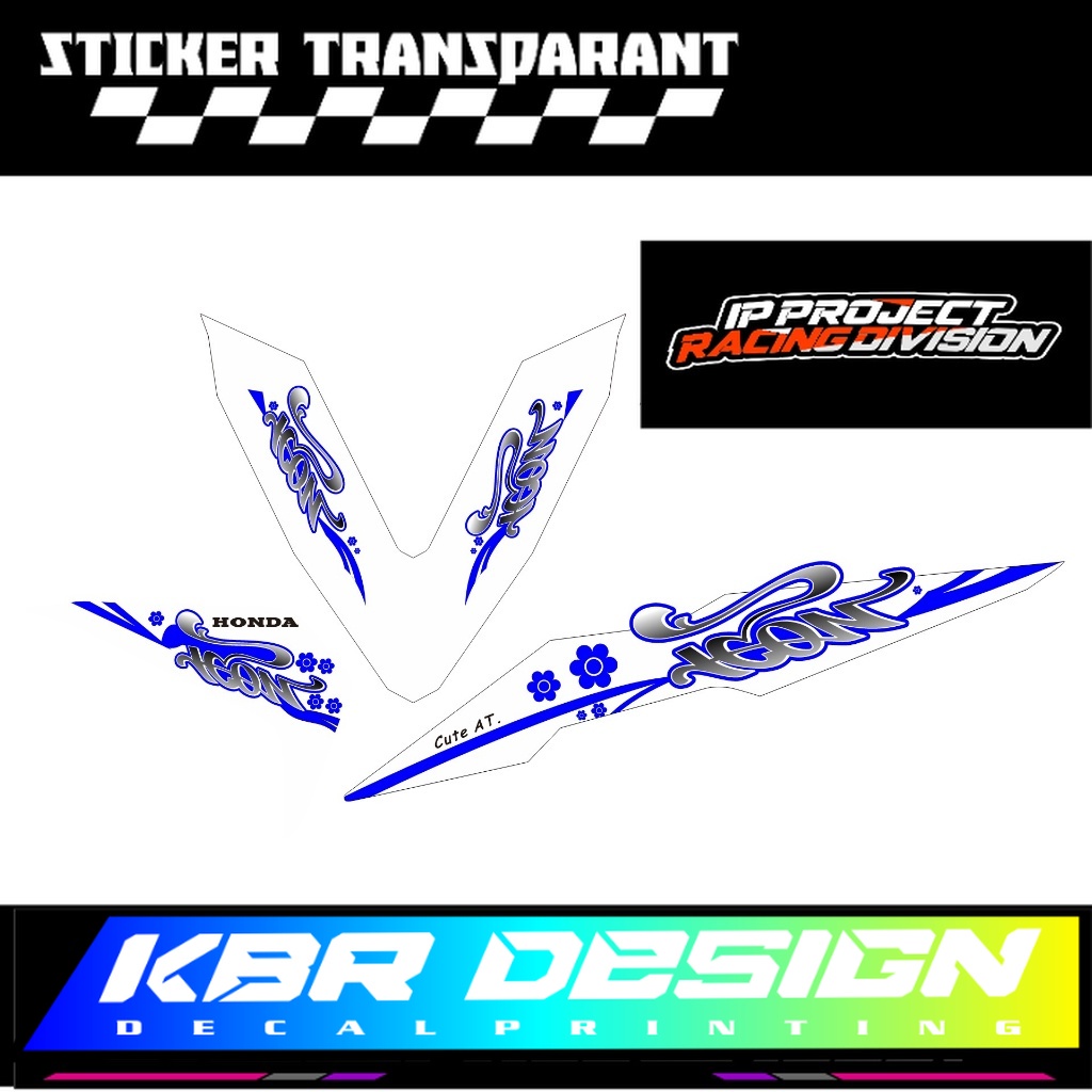 STICKER STRIPING TRANSPARAN BEAT NEW CUTE STICKER TRANPARAN BISA COD CUSTOM