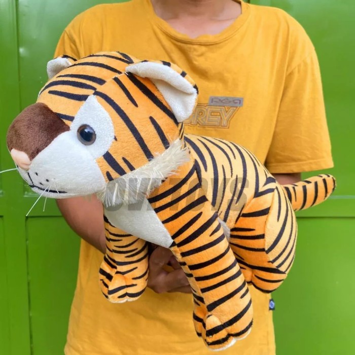 Boneka Macan Tiger Mainan Anak Lucu - Macan Cream